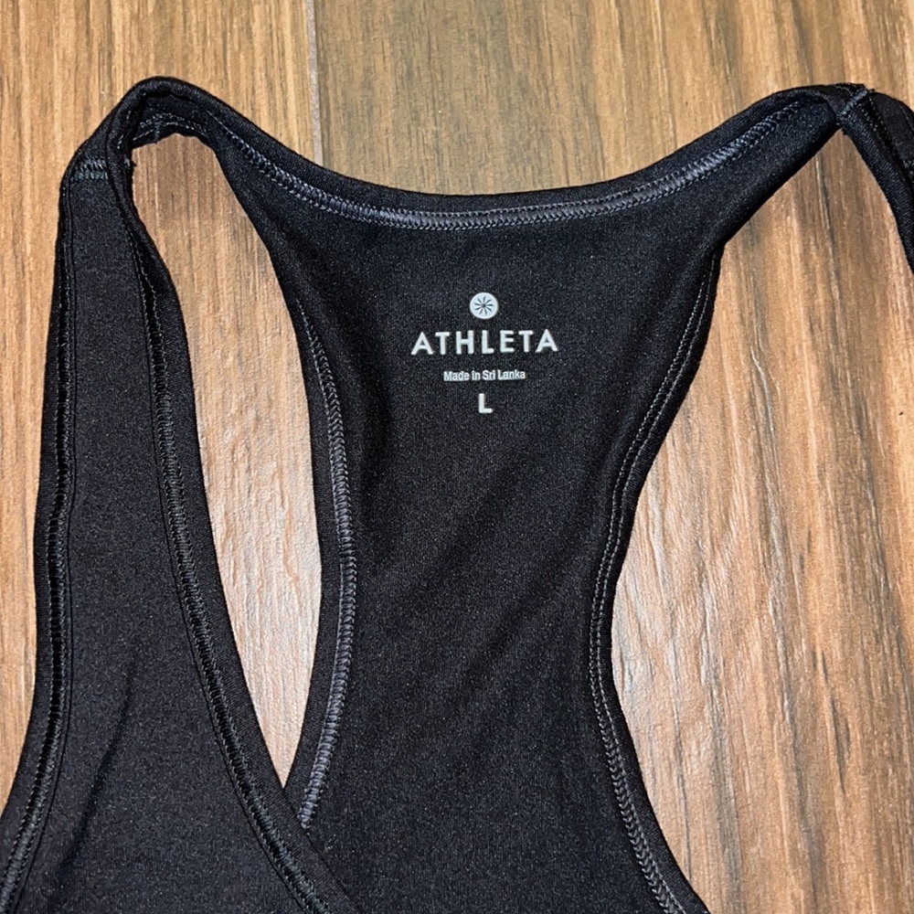 Athleta Black Racerback Tank - Picture 3 of 3